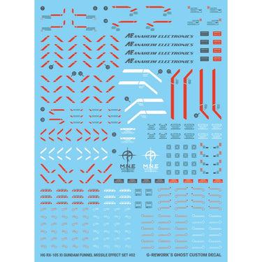 G-Rework CD-H238 Premium Decal for HG Rx-105 Xi Gundam